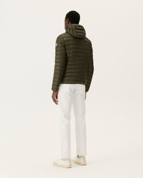 Chaqueta Ligera Con Capucha Ejército Nico Jott