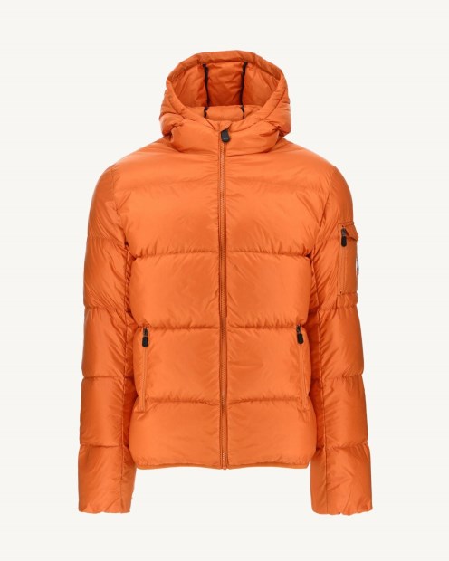 Chaqueta De Plumón Con Capucha Naranja Para Frío Extremo Java Jott