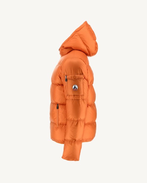 Chaqueta De Plumón Con Capucha Naranja Para Frío Extremo Java Jott