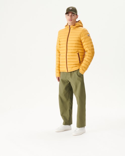 Chaqueta Acolchada Reversible Con Capucha Caramelo/moutarde Bergen Jott