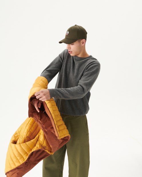 Chaqueta Acolchada Reversible Con Capucha Caramelo/moutarde Bergen Jott