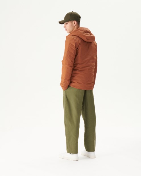 Chaqueta Acolchada Reversible Con Capucha Caramelo/moutarde Bergen Jott