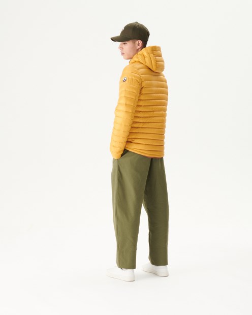 Chaqueta Acolchada Reversible Con Capucha Caramelo/moutarde Bergen Jott