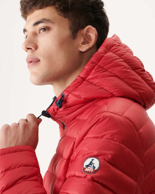 Jott Marine/rouge Chaqueta Acolchada Reversible Con Capucha Bergen