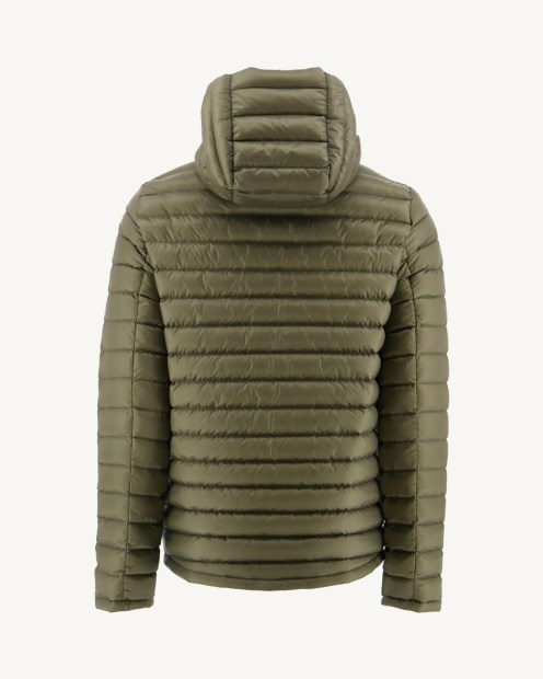 Chaqueta Acolchada Reversible Sauge/army Con Capucha Bergen Jott
