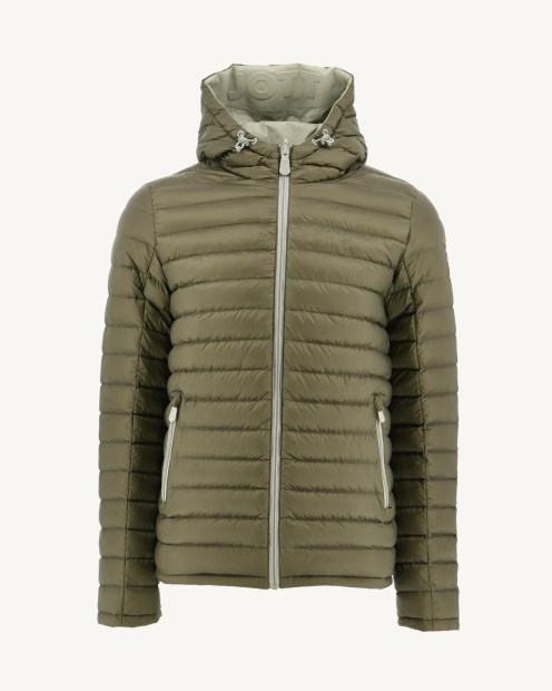 Chaqueta Acolchada Reversible Sauge/army Con Capucha Bergen Jott