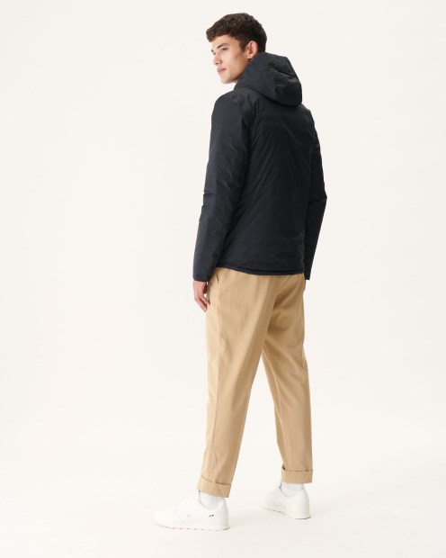Jott Noir Chaqueta Acolchada Reversible Con Capucha Bergen