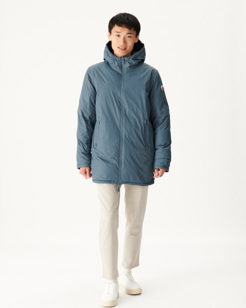 Plumífero Reversible Con Capucha Azul/marino Extremo Frío Toronto Jott