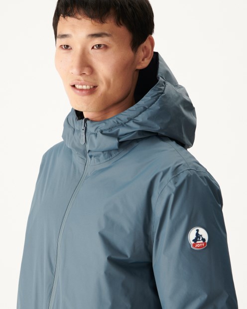 Plumífero Reversible Con Capucha Azul/marino Extremo Frío Toronto Jott