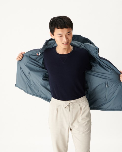 Plumífero Reversible Con Capucha Para Frío Extremo Azul/marino Aspen Jott