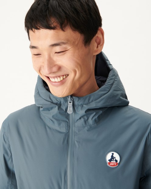 Plumífero Reversible Con Capucha Para Frío Extremo Azul/marino Aspen Jott