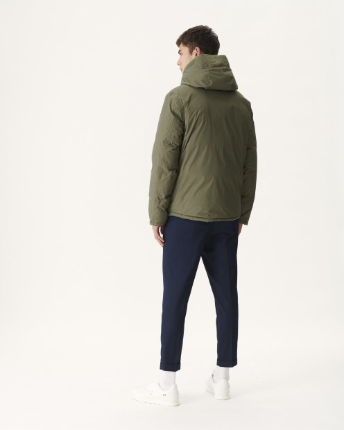 Jott Army/sauge Chaqueta De Plumón Reversible Con Capucha Para Frío Extremo Jacket Aspen