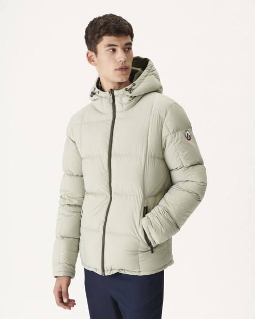 Jott Army/sauge Chaqueta De Plumón Reversible Con Capucha Para Frío Extremo Jacket Aspen