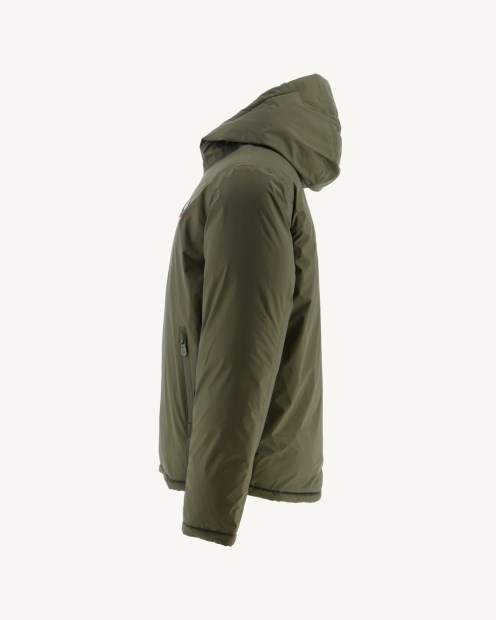 Jott Army/sauge Chaqueta De Plumón Reversible Con Capucha Para Frío Extremo Jacket Aspen