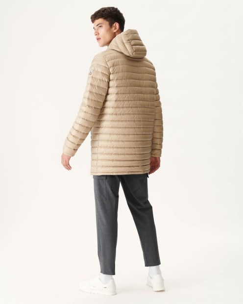 Chaqueta Acolchada Ligera Reversible Militar/beige Amsterdam Jott