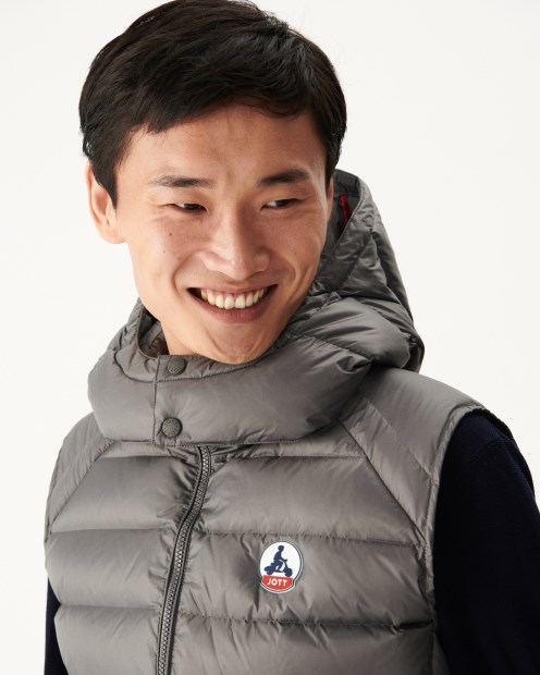 Chaqueta De Plumas Sin Mangas Jott Anthracite Extreme Cold Plata