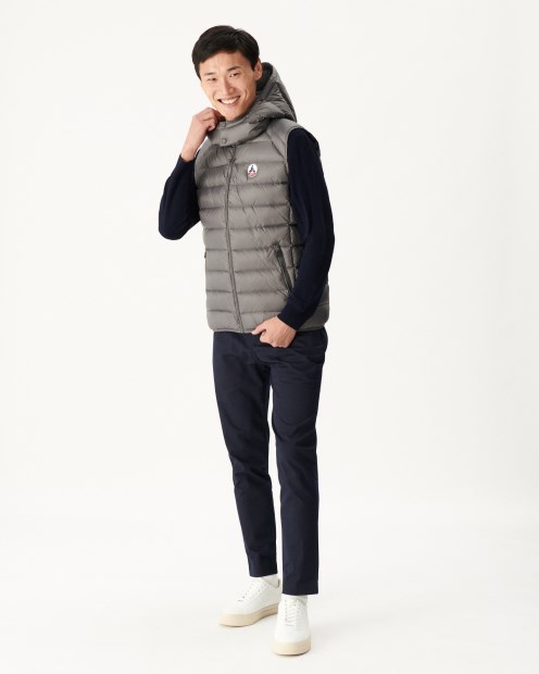 Chaqueta De Plumas Sin Mangas Jott Anthracite Extreme Cold Plata