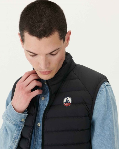 Chamarra Acolchada Elástica Sin Mangas Jott Black Arafo