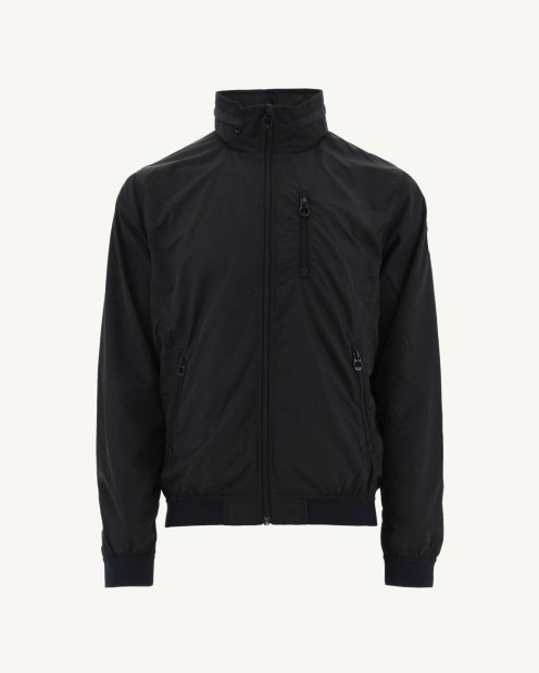 Chaqueta Oregon Negra Con Capucha Plegable Jott