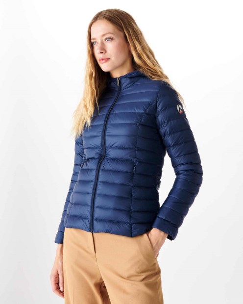 Anorak Ligero Con Capucha Jott Azul Abysse Cloe