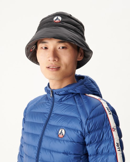 Chaqueta De Plumón Con Capucha De Mezclilla Oscura Jott Colin