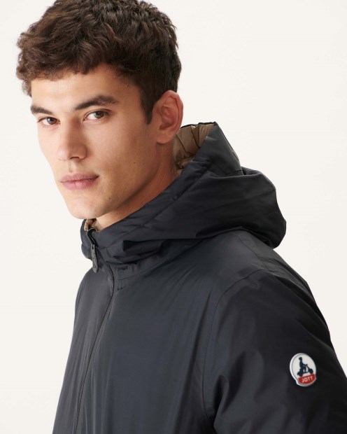 Plumífero Ligero Reversible Negro/beige Amsterdam Jott