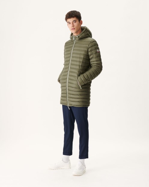 Chaqueta Acolchada Ligera Reversible Verde Salvia/militar Amsterdam Jott