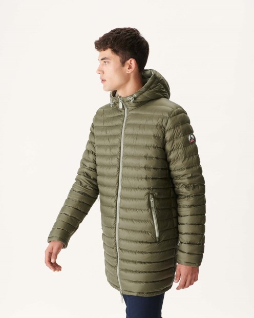 Chaqueta Acolchada Ligera Reversible Verde Salvia/militar Amsterdam Jott