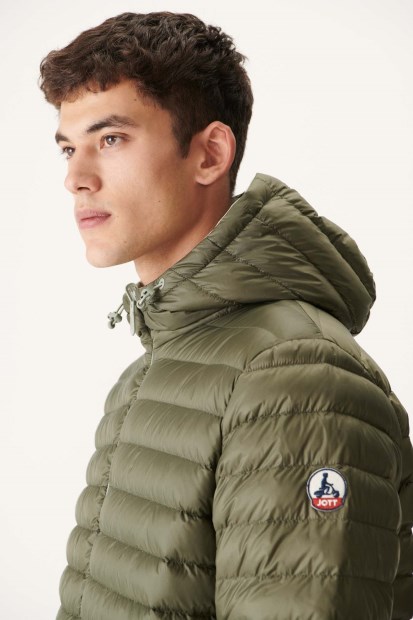 Chaqueta Acolchada Ligera Reversible Verde Salvia/militar Amsterdam Jott