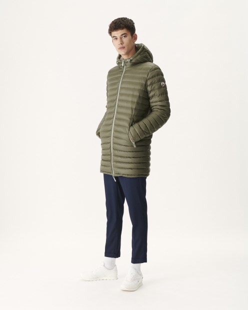 Chaqueta Acolchada Ligera Reversible Verde Salvia/militar Amsterdam Jott