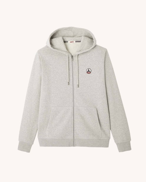 Sudadera Con Capucha Gris Melange Mexico Jott