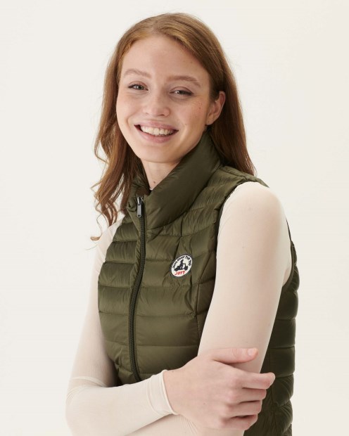 Chaqueta Ligera Sin Mangas Jott Army Seda