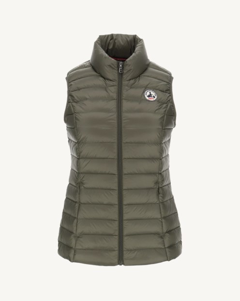 Chaqueta Ligera Sin Mangas Jott Army Seda