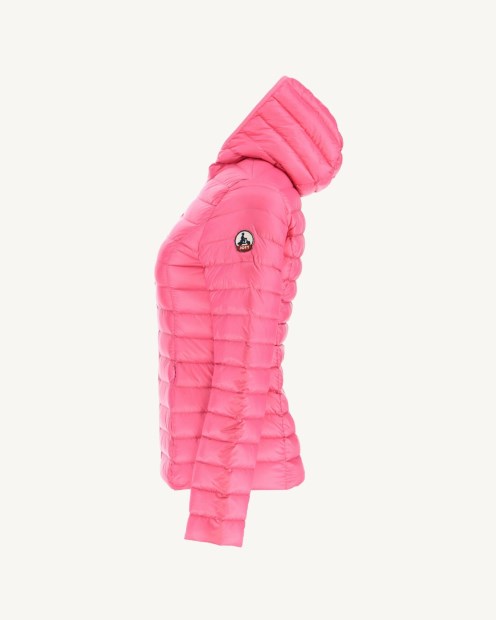 Chaqueta Ligera Con Capucha Rosa Cloe Jott